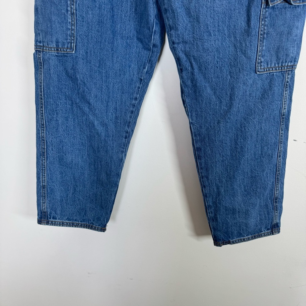 Universal Thread Jeans Boyfriend Cargo High Rise Tapered Straight Leg - Picture 7 of 13